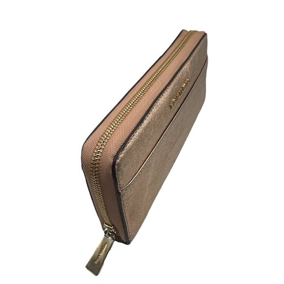 MICHAEL KORS Pink Glitter Zip Around Wallet - Picture 5 of 11